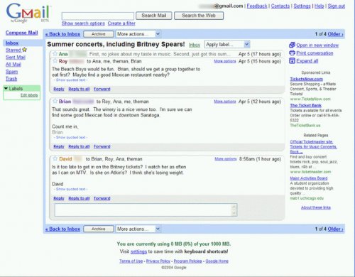 10 năm Gmail - Nhìn lại những 